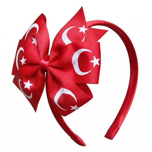 BAYRAKLI GROGREN KLİPSLİ TAÇ